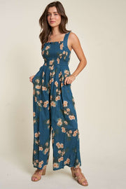 Floral Printed Ruffle Jumpsuit